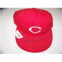 T. HUME HAND SIGNED REDS BASEBALL HAT