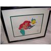 Image 1 : DISNEY ORIGINAL SERICEL "STORY TIME WITH ARIEL" WITH COA & ORIGINAL PRICE TAG FROM DISNEY STORE $275