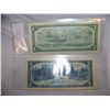 Image 2 : (2X$) CANADA 1954 $1 & $5 NOTES, VERY GOOD CONDITION
