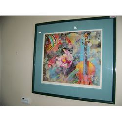 YANKEL GINSBERG, ORIGINAL SERIGRAPH ON PAPER #11/250. GALLERY FRAMED