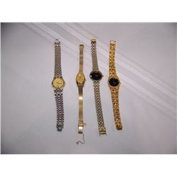 LOT OF (4) FINE REPRODUCTION WATCHES INCLU  SEIKO, GUCCI, GENEVE