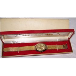 GORGEOUS, VINTAGE KRONOTRON 'ELECTRA WATCH' IN CASE & NEVER WORN