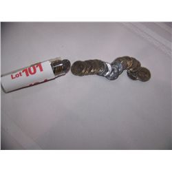 ROLL OF UNINSPECTED CANADAIN NICKELS IST SET 1950