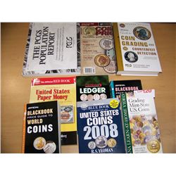 LOT OF (9) LIKE NEW COIN GRADING HANDBOOKS & PRICE GUIDES VARIOUS RECENT YEARS