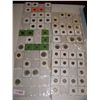 Image 1 : (6) ASSORTED SHEETS OF ASSORTED FORIEGN COINS, SOME VERY RARE W/ SILVER. 67 TOTAL COINS