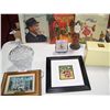 Image 2 : (10) PIECE ASSORTED DECORATIVE COLLECTION, INCLUDING FRAMED DISNEY PRINT. AS SHOWN