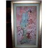 Image 2 : ALPHONSE MUCHA FINE ARTWORK ON CANVAS, CUSTOM FRAMED