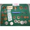 Image 2 : 20+ ASSORTED LOT OF COLLECTIBLE COINS, TOKENS, MEDALS ETC. AS SHOWN