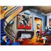 Image 1 : Ferjo, Dining with Chagall, Signed Canvas Giclee