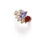 Image 1 : A RUBY, SAPPHIRE AND DIAMOND RING Randomly set with pear and marquise-shaped diamonds and enhance...
