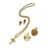 Image 1 : Jewels from a Private Collection A GOLD AND CITRINE PENDANT AND A PAIR OF GOLD AND CITRINE EARCLI...