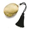 Image 1 : Property of a Lady A GOLD EVENING BAG The bombe oval-shaped evening bag in 18K gold ribbed design...