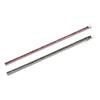 Image 1 : KERN A PAIR OF RUBY AND EMERALD LINE BRACELETS Each flexible line, channel-set with either calibr...