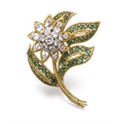 A Fine Collection of Jewelry from the 1960s and 1970s (continued) VAN CLEEF & ARPELS A GOLD, EMER...
