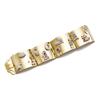 Image 1 : A GOLD AND GEM-SET CHARM BRACELET Composed of four slightly arched panels, set with 12 charms, in...