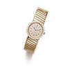 Image 1 : Property of a Lady BULGARI A GOLD AND DIAMOND LADY'S WRISTWATCH The circular-shaped cream dial wi...