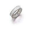 Image 1 : A DIAMOND ETERNITY RING Channel-set with 34 baguette-cut diamonds weighing approximately 4.00 car...