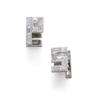 Image 1 : STERLE A PAIR OF DIAMOND CUFFLINKS Each representing PS initials for Pierre Sterle, set with cali...