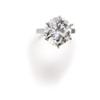 Image 1 : Property of a Lady A SINGLE STONE DIAMOND RING The brilliant-cut diamond weighing approximately 7...