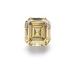 A FANCY DARK BROWN-YELLOW DIAMOND RING The fancy dark brown-yellow rectangular-cut diamond weighi...