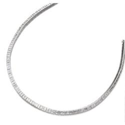 A PLATINUM AND DIAMOND LINE NECKLACE Channel-set with baguette-cut diamonds weighing approximatel...