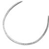 Image 1 : A PLATINUM AND DIAMOND LINE NECKLACE Channel-set with baguette-cut diamonds weighing approximatel...