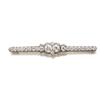 Image 1 : Property of a Lady A BELLE EPOQUE DIAMOND BAR BROOCH The central section designed as a shaped rec...