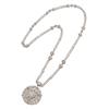 Image 1 : A BELLE EPOQUE DIAMOND AND SEED PEARL PENDANT SAUTOIR The detachable openwork circular-shaped pen...
