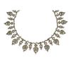 Image 1 : AN ANTIQUE EMERALD AND DIAMOND NECKLACE Designed as a chain of rectangular-cut emeralds, circular...