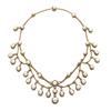 Image 1 : Property of a Lady AN ANTIQUE GOLD, NATURAL PEARL AND DIAMOND NECKLACE Designed as an 18K gold ch...