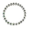 Image 1 : A FINE EMERALD AND DIAMOND NECKLACE Designed as a series of pear-shaped diamond and rectangular-c...