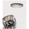 Image 1 : RAYMOND TEMPLIER A RARE ART DECO SILVER AND BLACK LACQUER BRACELET The articulated band, designed...