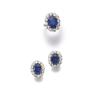 Image 1 : From a European estate DELLA VALLE A SET OF SAPPHIRE AND DIAMOND JEWELRY Comprising a ring, set w...