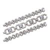Image 1 : AN ART DECO AQUAMARINE AND DIAMOND BELT Of stirrup design, composed of six larger and 12 smaller ...