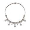 Image 1 : Property of a Lady AN ATTRACTIVE DIAMOND NECKLACE The front designed as a fringe of five graduate...