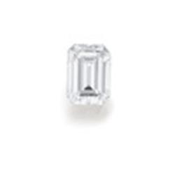 A SINGLE STONE DIAMOND RING The rectangular-cut diamond weighing 9.48 carats mounted in platinum,...