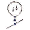 Image 1 : Property of a Lady GRAFF A SAPPHIRE AND DIAMOND SUITE Comprising a necklace, composed of a series...