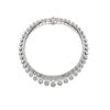 Image 1 : Property of a Lady AN IMPORTANT PLATINUM AND DIAMOND NECKLACE Designed as a flexible and tapering...