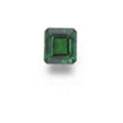 A FINE EMERALD RING The rectangular-cut emerald weighing 4.26 carats, mounted in platinum With SS...