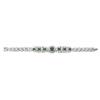 Image 1 : CARTIER AN EMERALD AND DIAMOND BRACELET The central section set with seven graduated rectangular-...