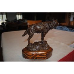  Wolf  Bronze Sculpture