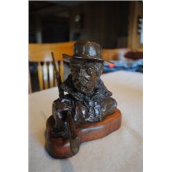 "Lawman Bust" Bronze Sculpture