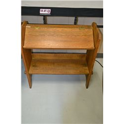 Antique Oak Quilt Rack