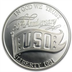 1991-S USO $1 Silver Commemorative - PR-69 DCAM PCGS