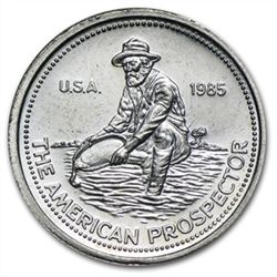 1/10 oz Engelhard Prospector Silver Round .999 Fine