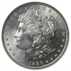 1886 Morgan Dollar - MS-66 PCGS