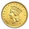 Image 1 : $1 Indian Head Gold - Type 3 - Almost Uncirculated