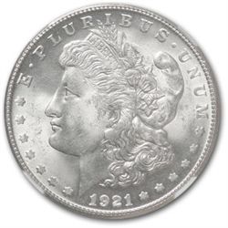 1921-S Morgan Dollar - MS-64 NGC