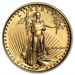 1986 MCMLXXXVI 1/4 oz Gold American Eagle Brilliant Unc