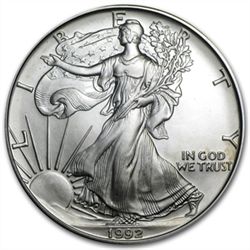 1992 1 oz Silver American Eagle (Brilliant Uncirculated